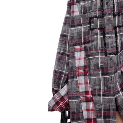 Pearl Cross Plaid Shirt