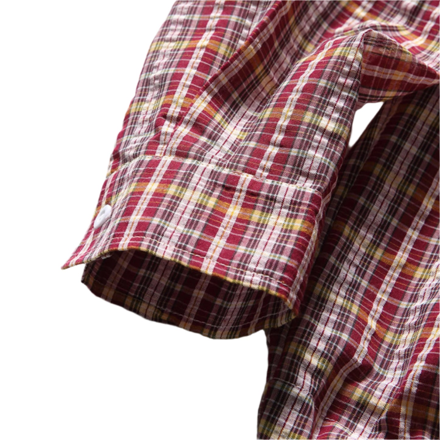 plaid drawstring shirt