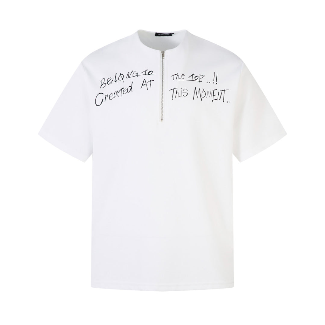 belong zipper t-shirt