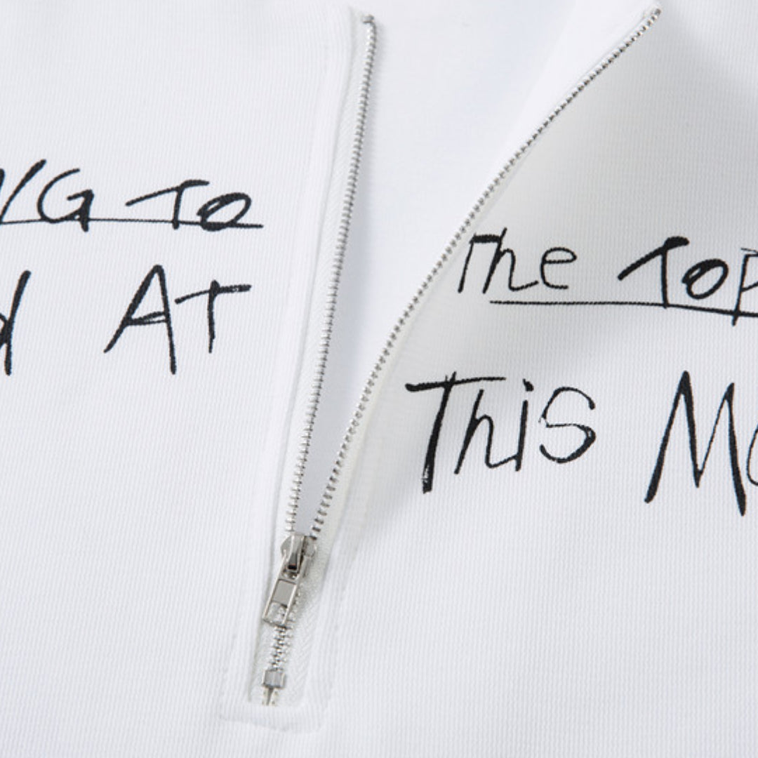 belong zipper t-shirt