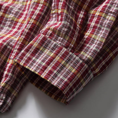 Plaid Drawstring Shirt