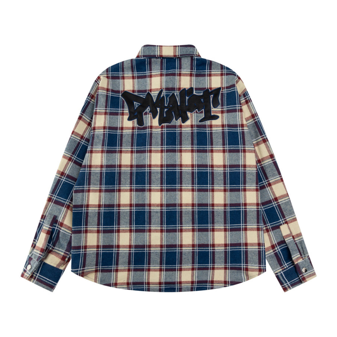 signature knit plaid shirt
