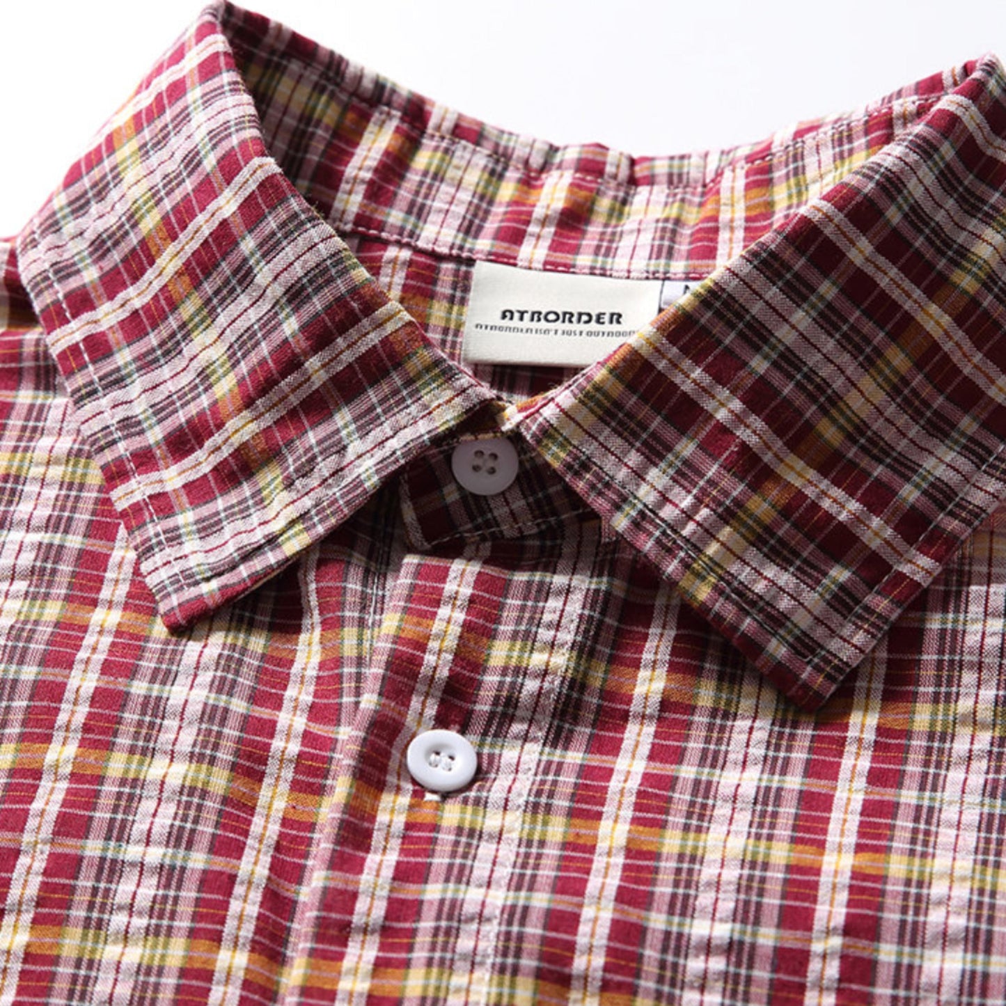 plaid drawstring shirt