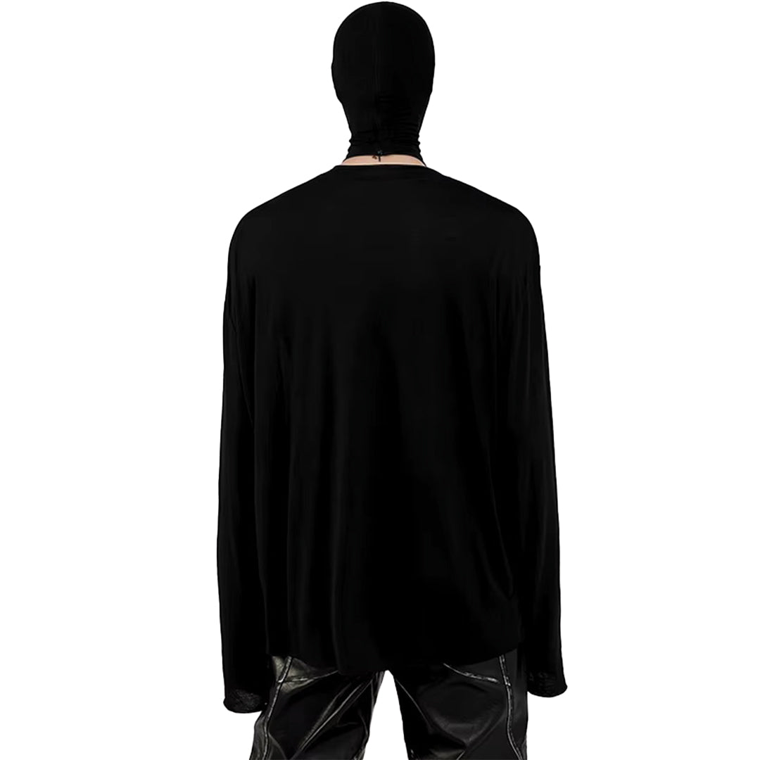 slanted long sleeve t-shirt