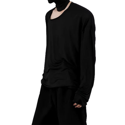 Slanted Long Sleeve T-Shirt