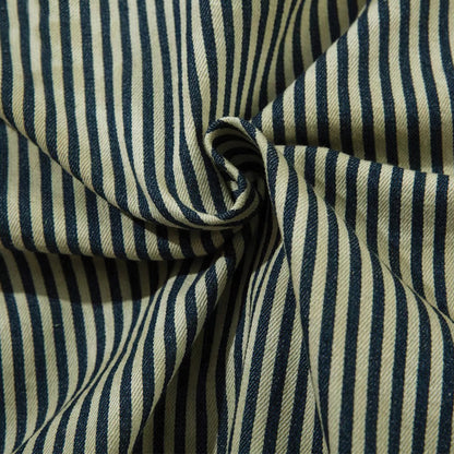 Distressed Pocket Striped Shirt