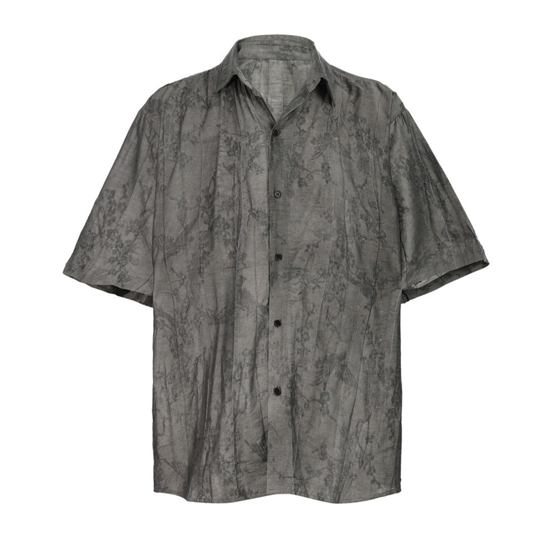 trace stone jacquard shirt