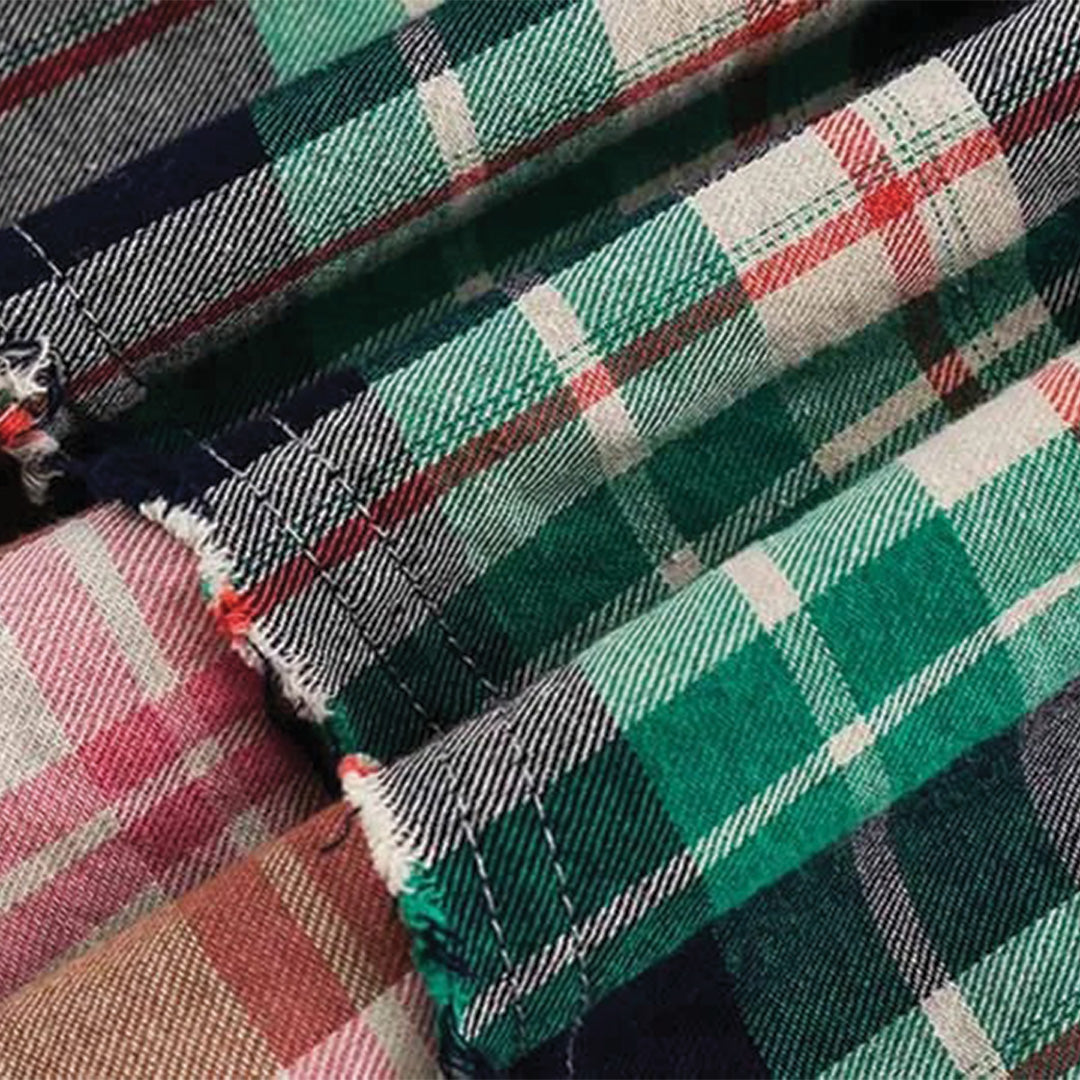 band collar oversized shirt