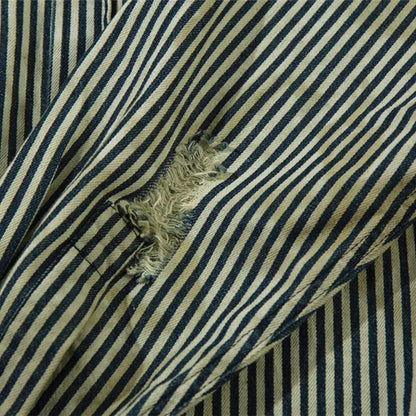 Distressed Pocket Striped Shirt