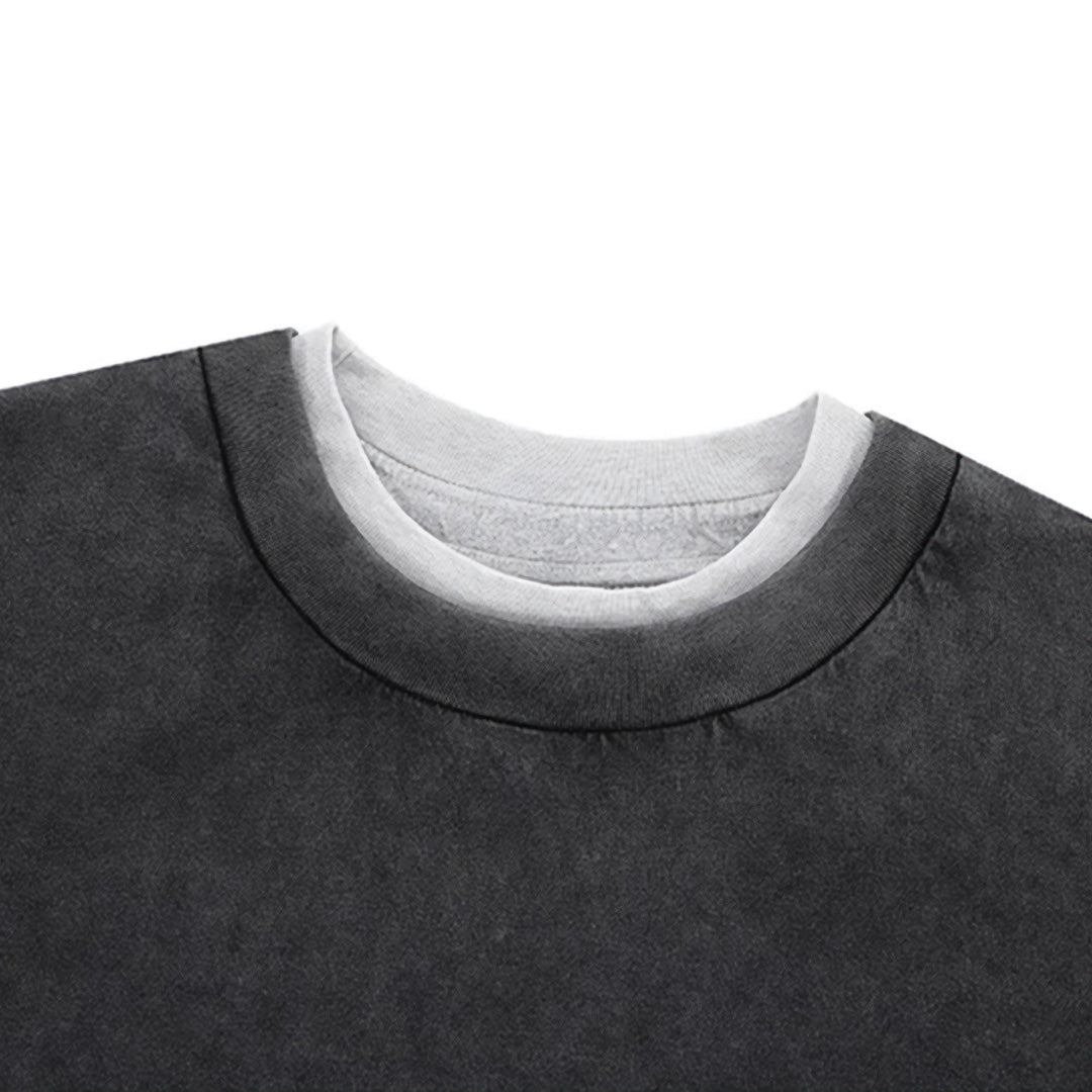 distressed layered t-shirt