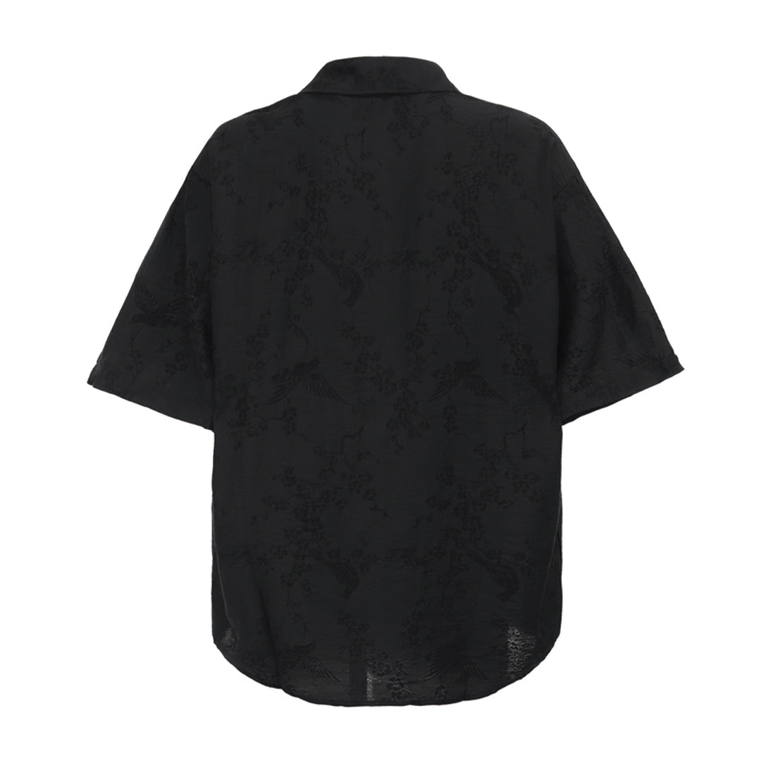 trace stone jacquard shirt