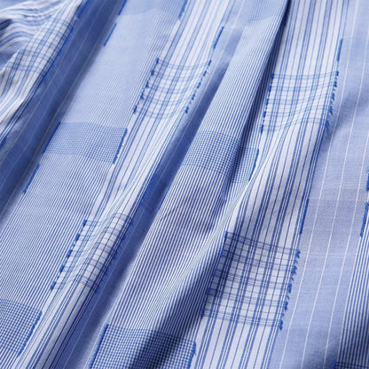 Splice Blue Plaid Shirt