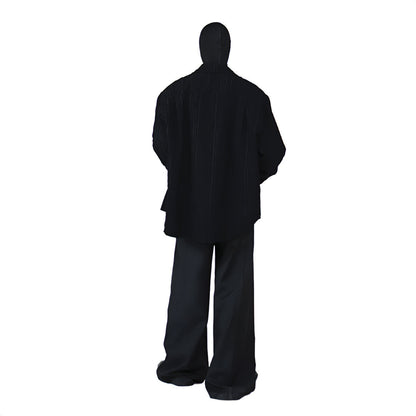 Black Fray Stitch Shirt