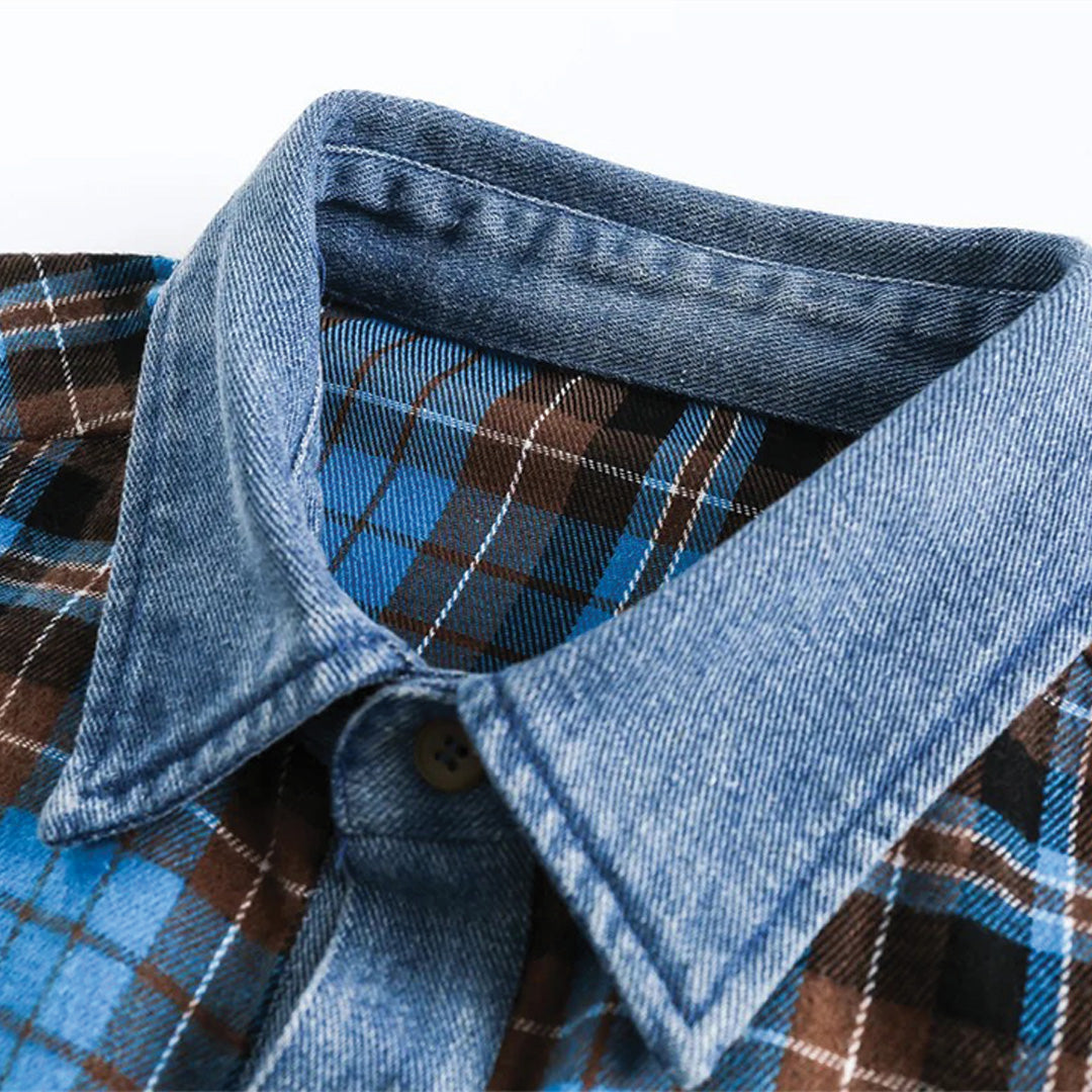 heritage pattern plaid shirt