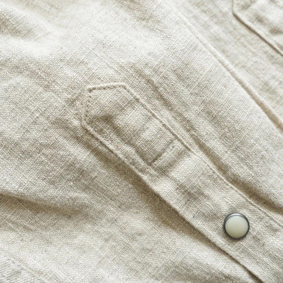 long horn linen shirt
