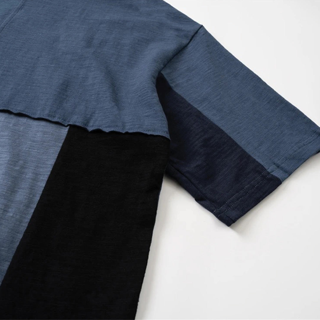 blue block t-shirt