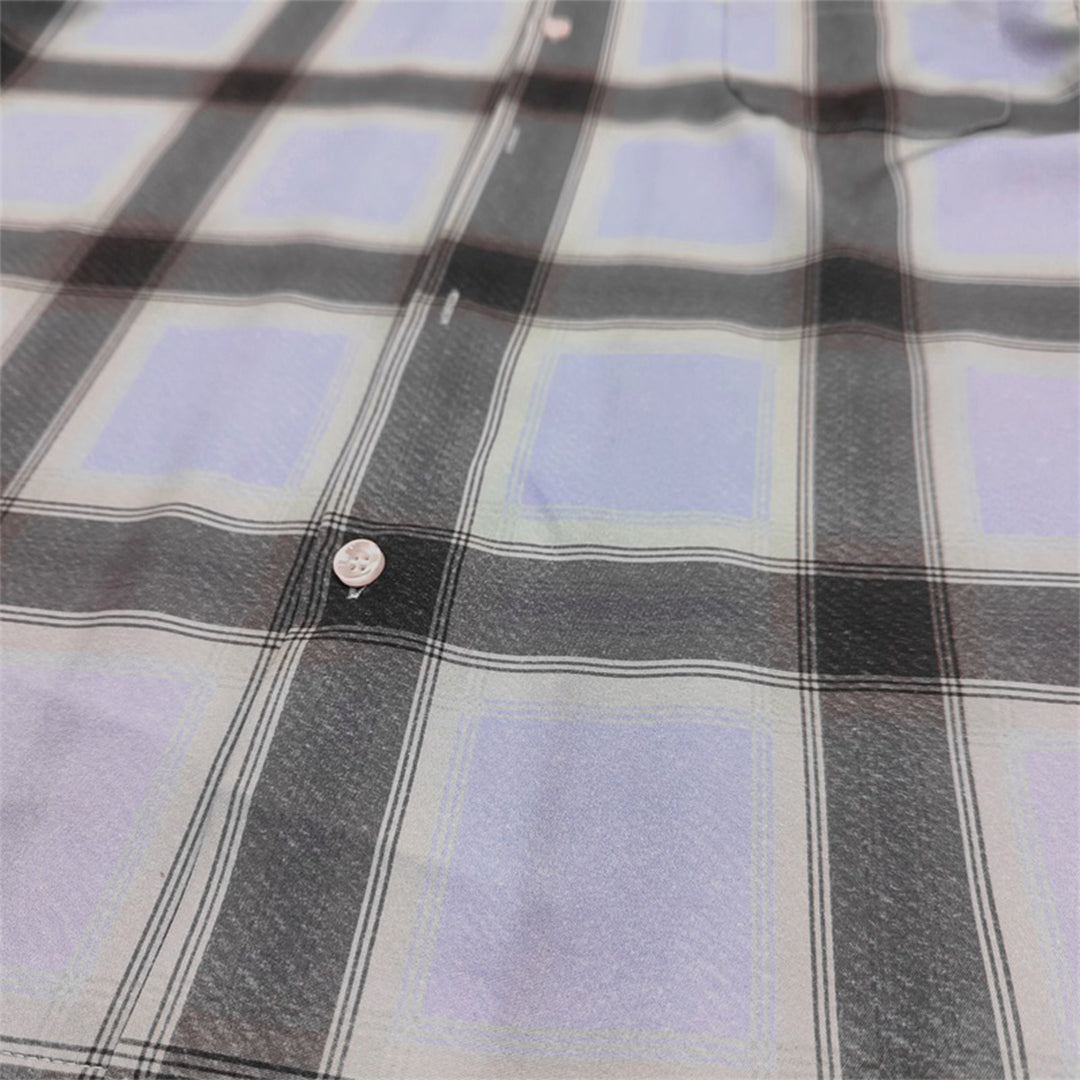 shadow plaid cuban shirt