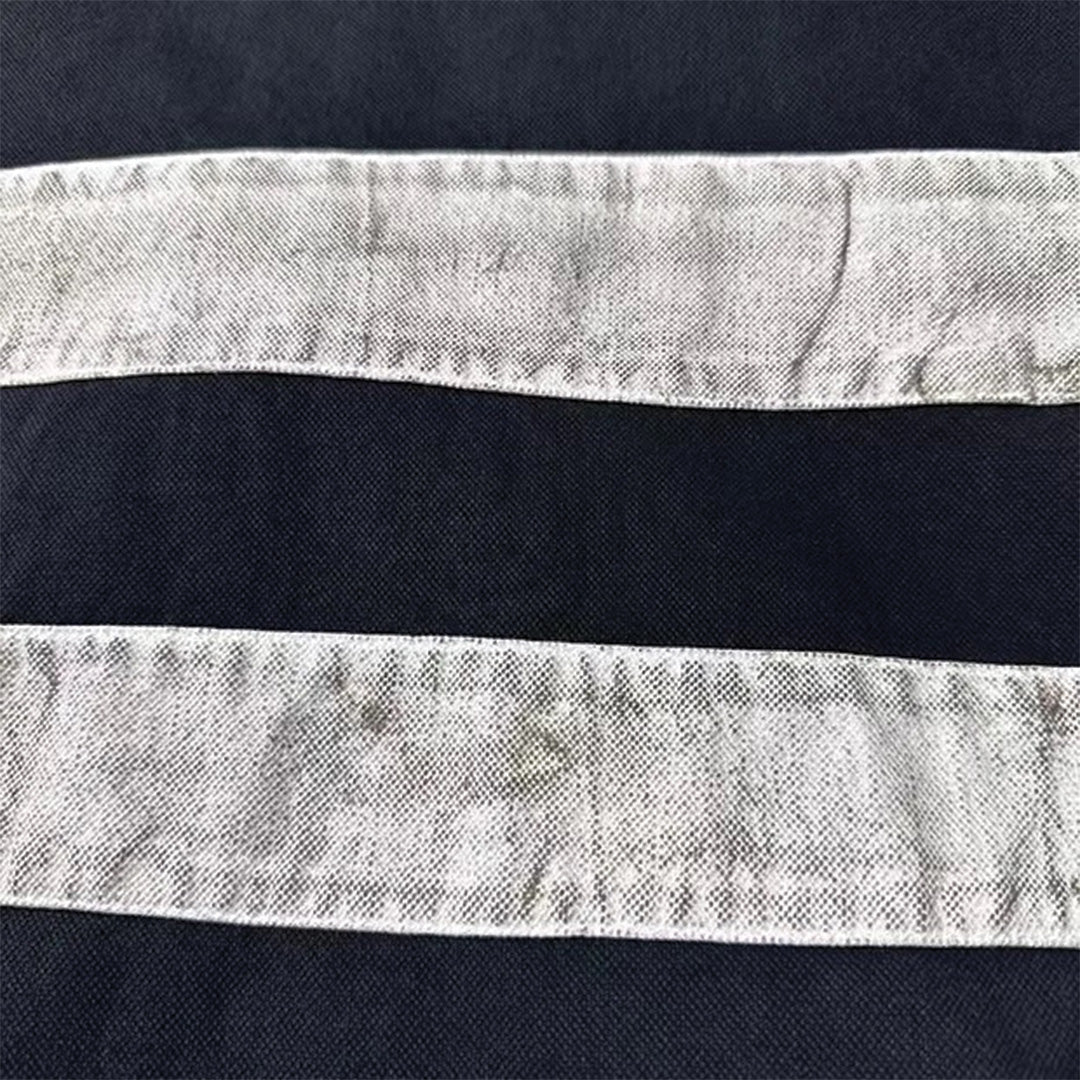 destroyed striped polo shirt