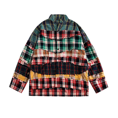 Band Collar Oversized Shirt