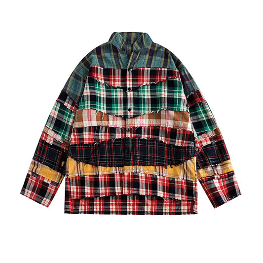 Band Collar Oversized Shirt