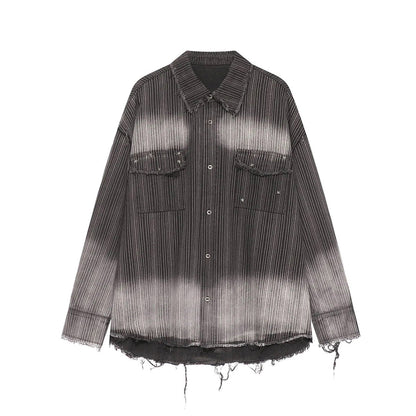 Black Gradient Faded Shirt