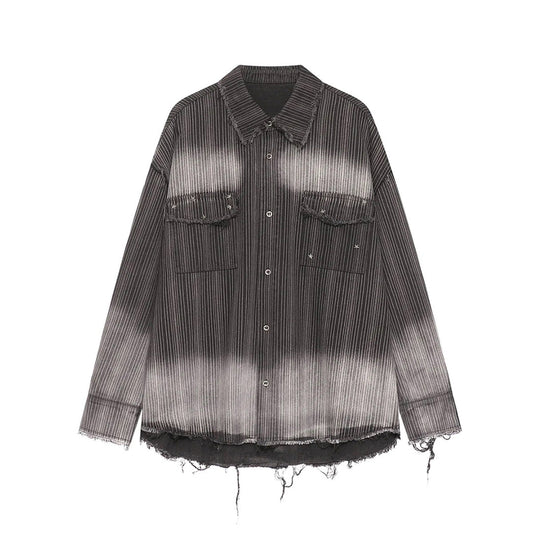 Black Gradient Faded Shirt