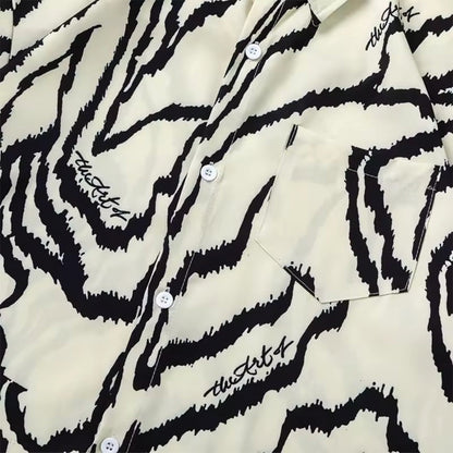 Stripe Wave Short Sleeve Shirt