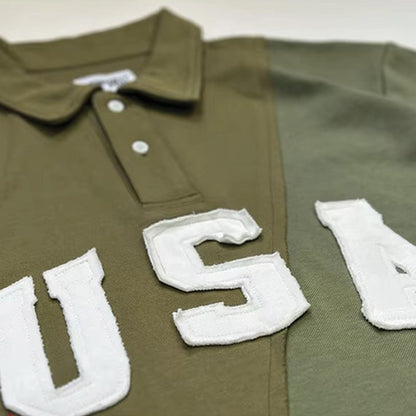 USA Patchwork Polo Shirt