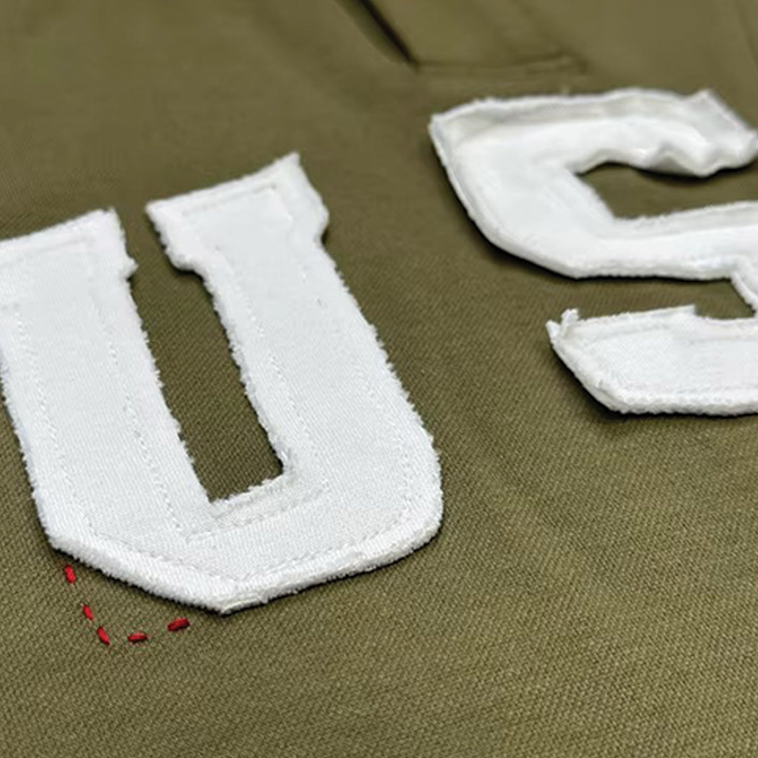 usa patchwork polo shirt