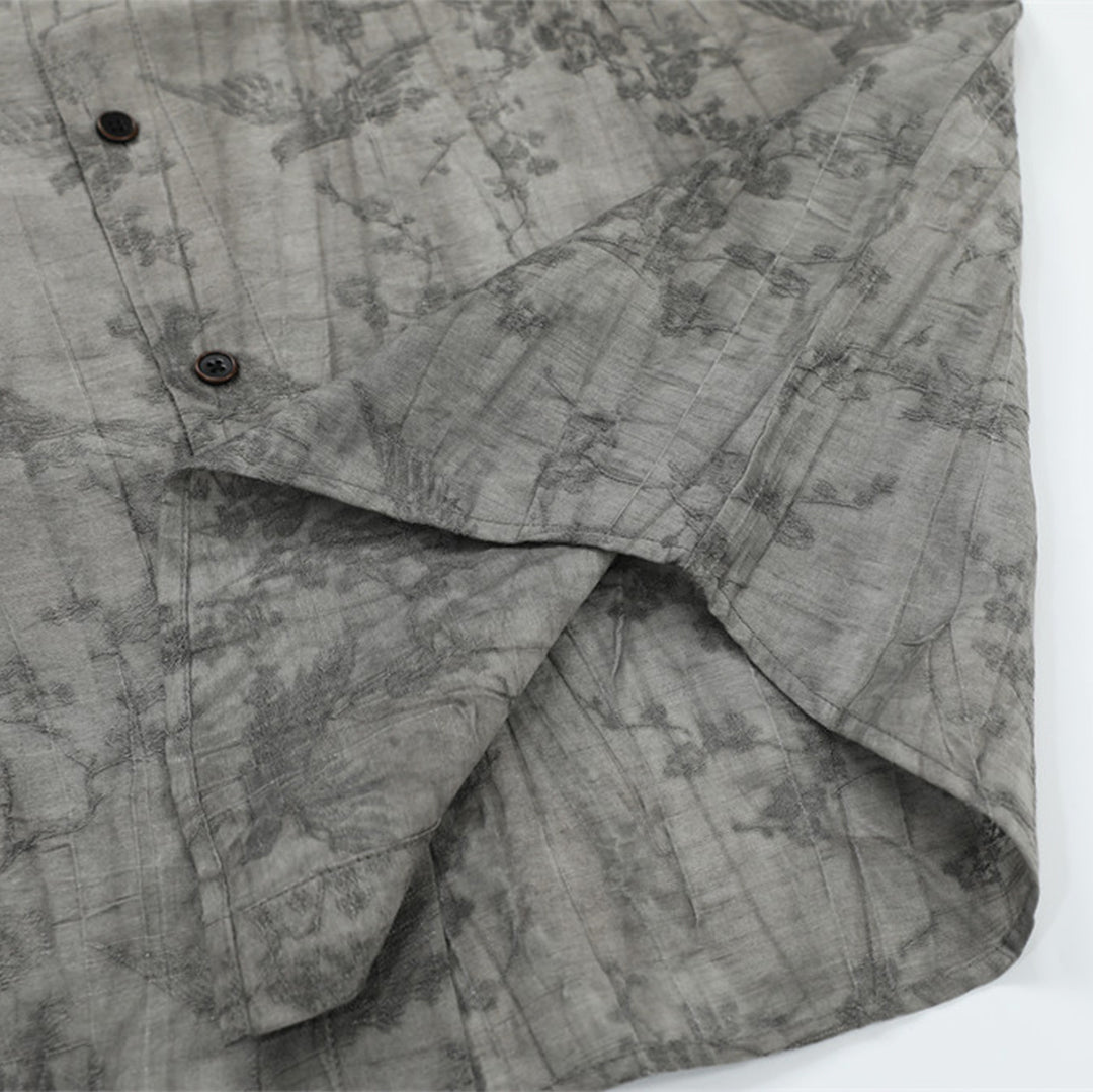 trace stone jacquard shirt