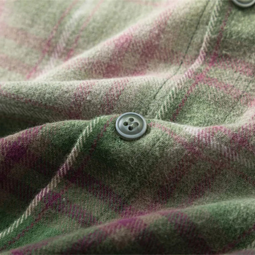 vintage denim plaid shirt