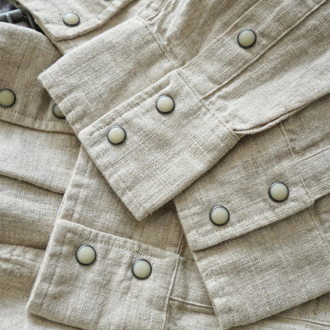 long horn linen shirt