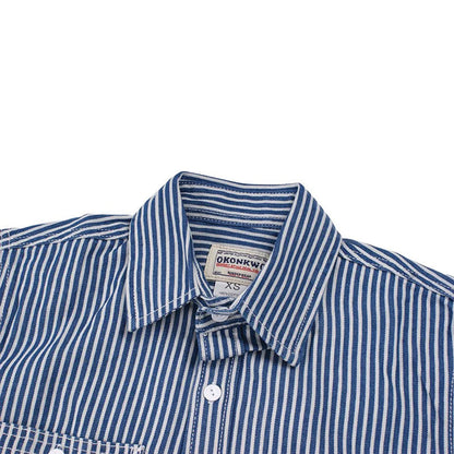 Retro Striped Work Shirt
