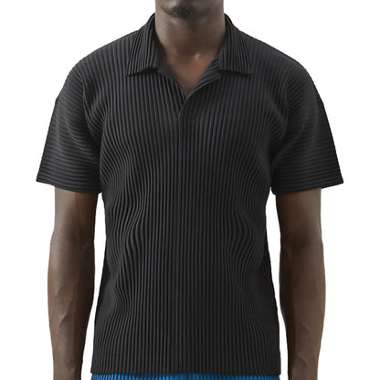 Pleated Polo Shirt