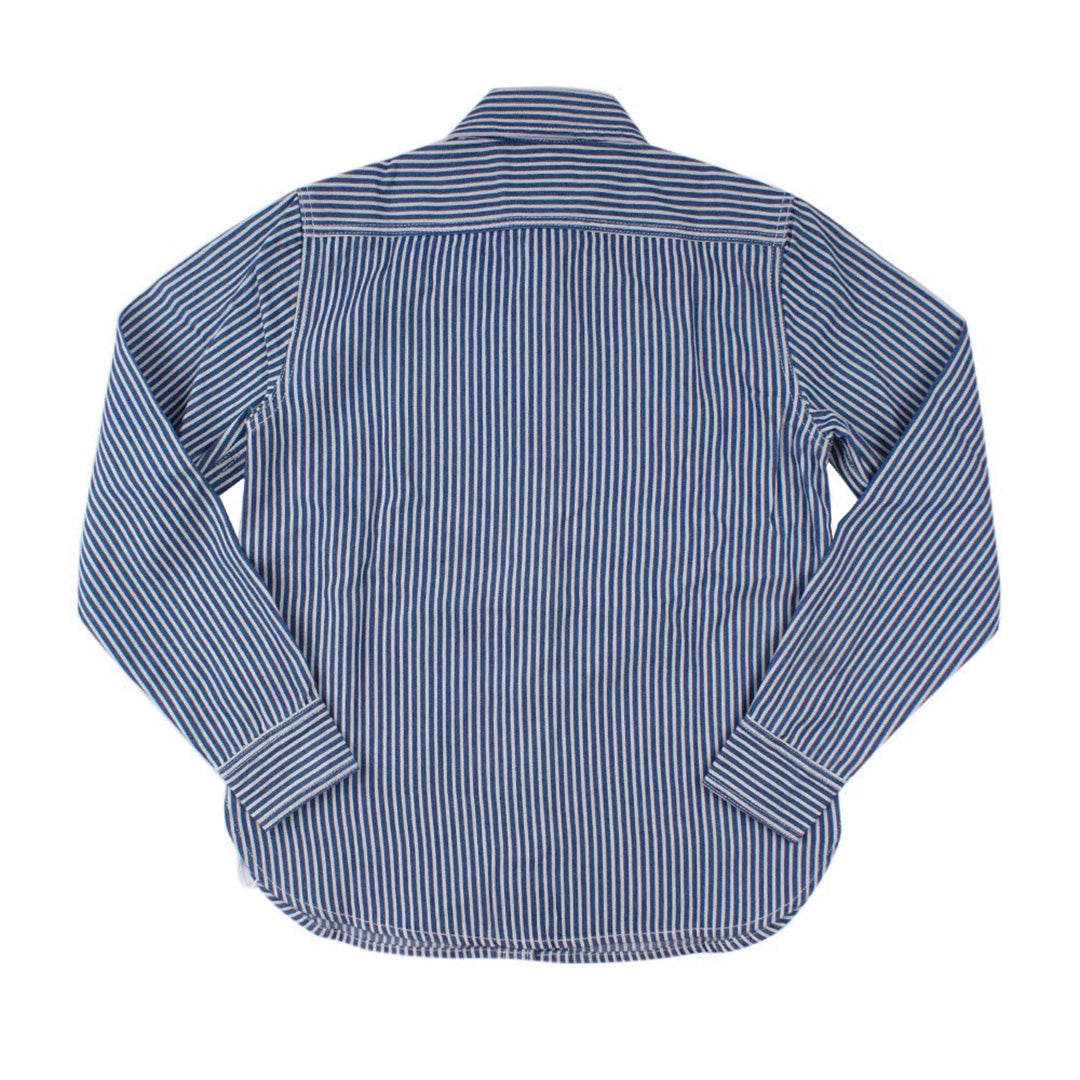 retro striped work shirt