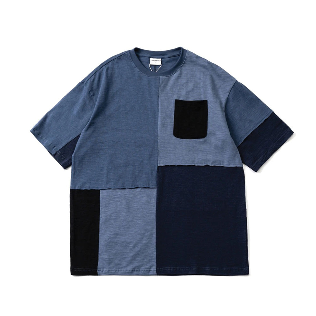 blue block t-shirt
