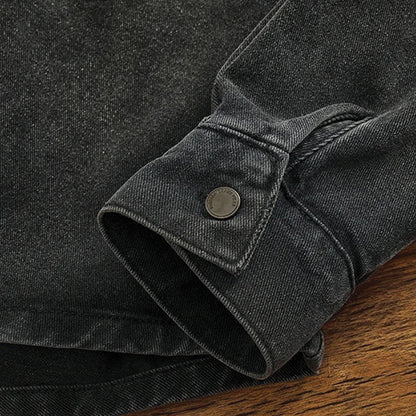 Washed Black Denim Shirt