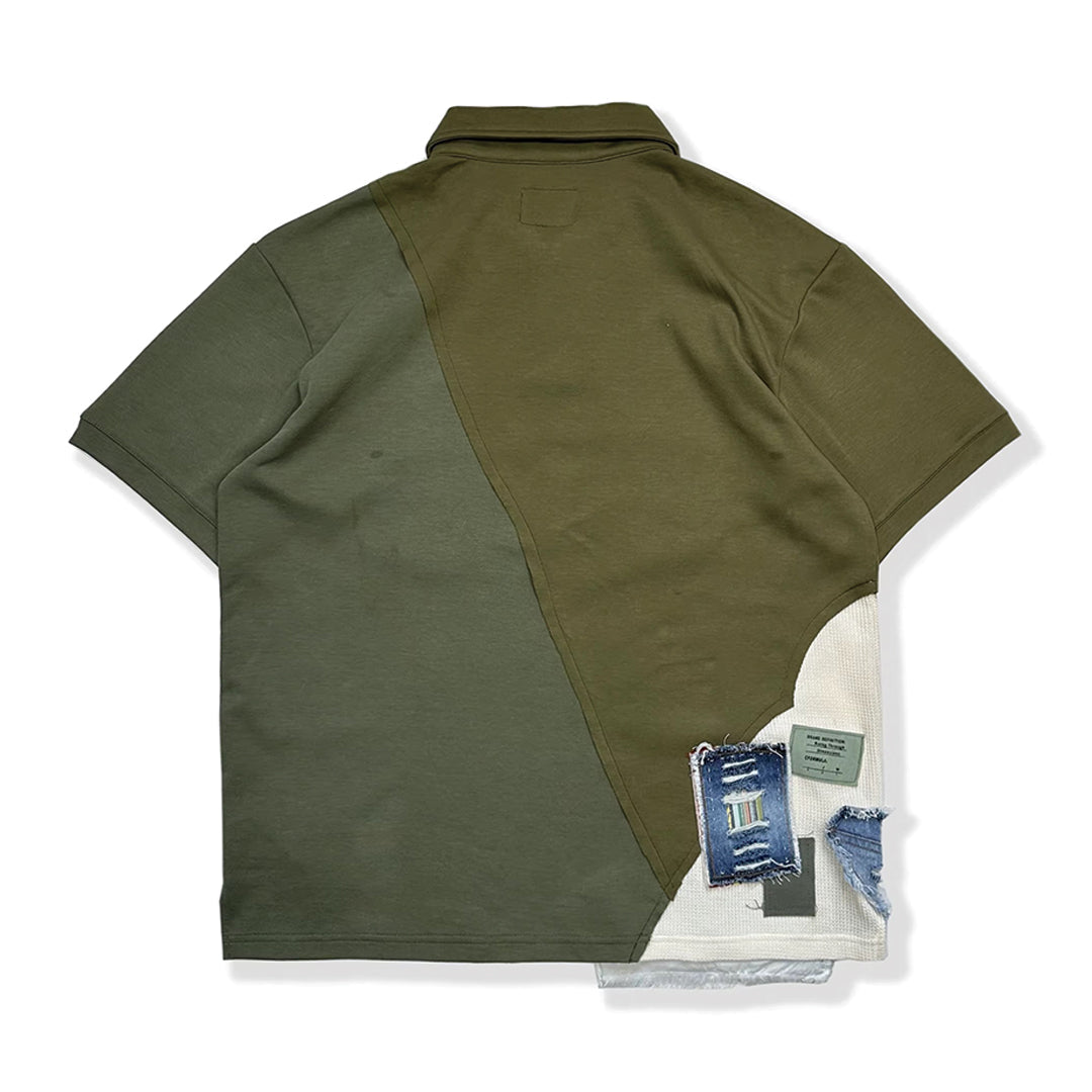 usa patchwork polo shirt