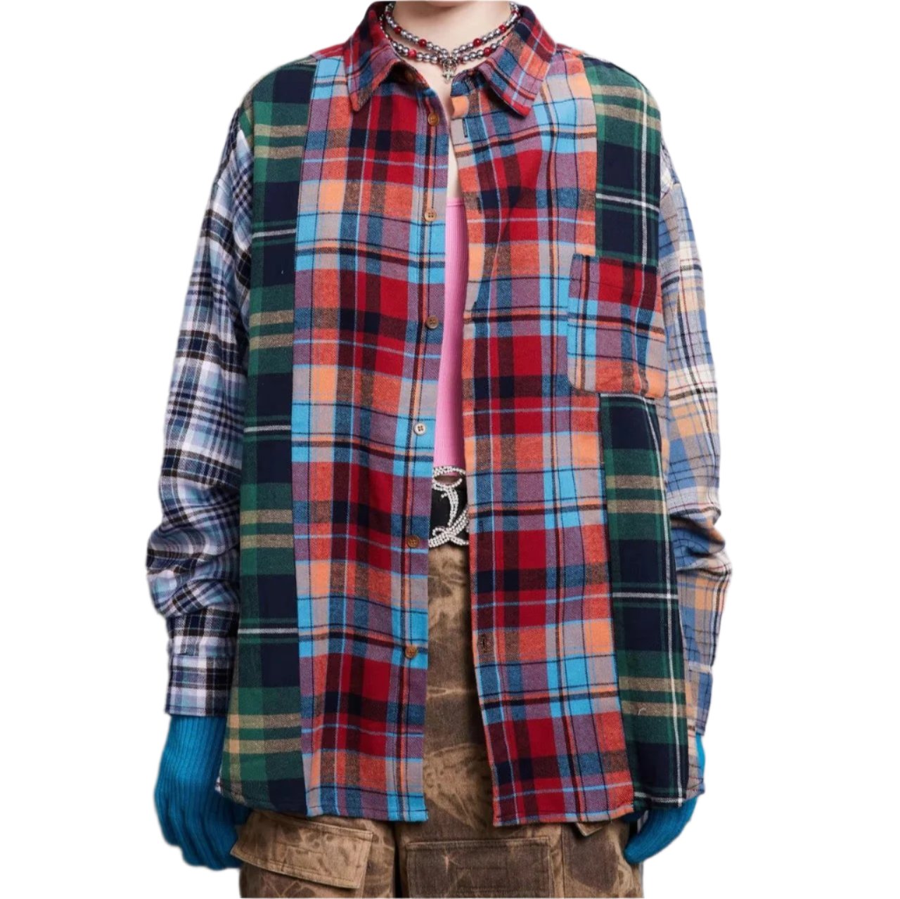 mr. plaid multicolor shirt