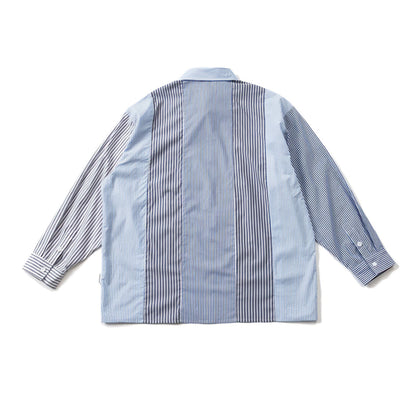 Indigo Striped Collared Shirt