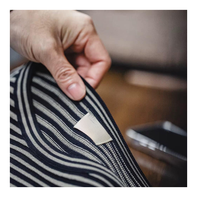 striped contrast t-shirt