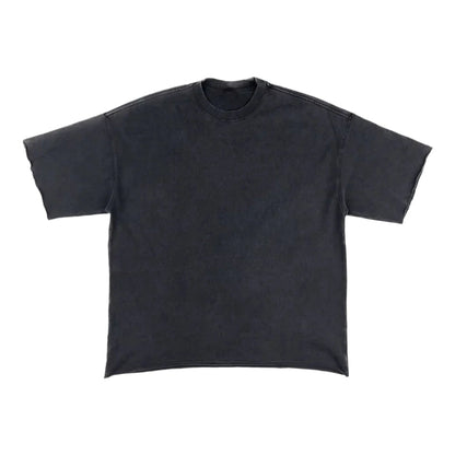 Washed Black Distressed T-Shirt