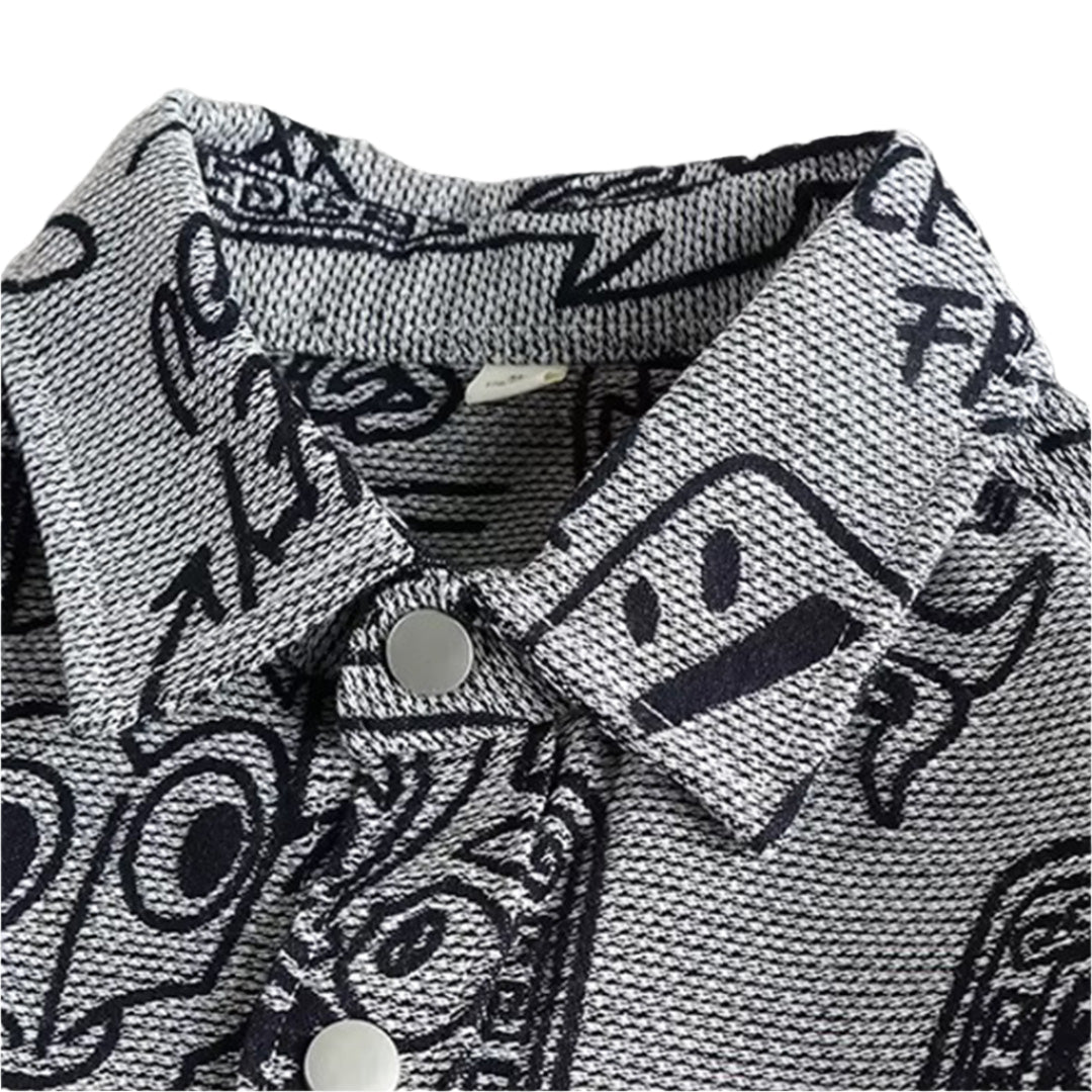 comic strip cotton shirt