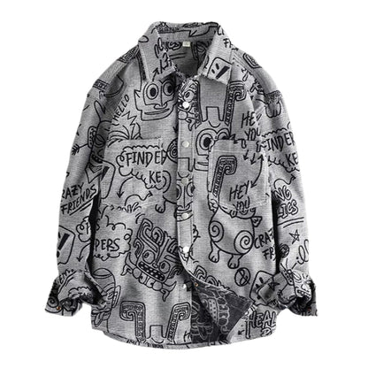 Comic Strip Cotton Shirt