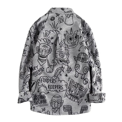 Comic Strip Cotton Shirt