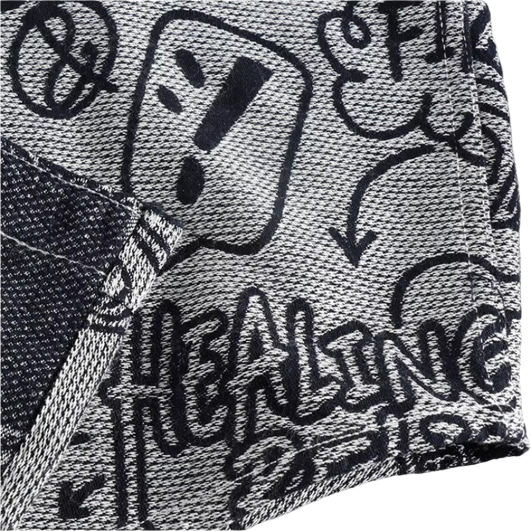 comic strip cotton shirt