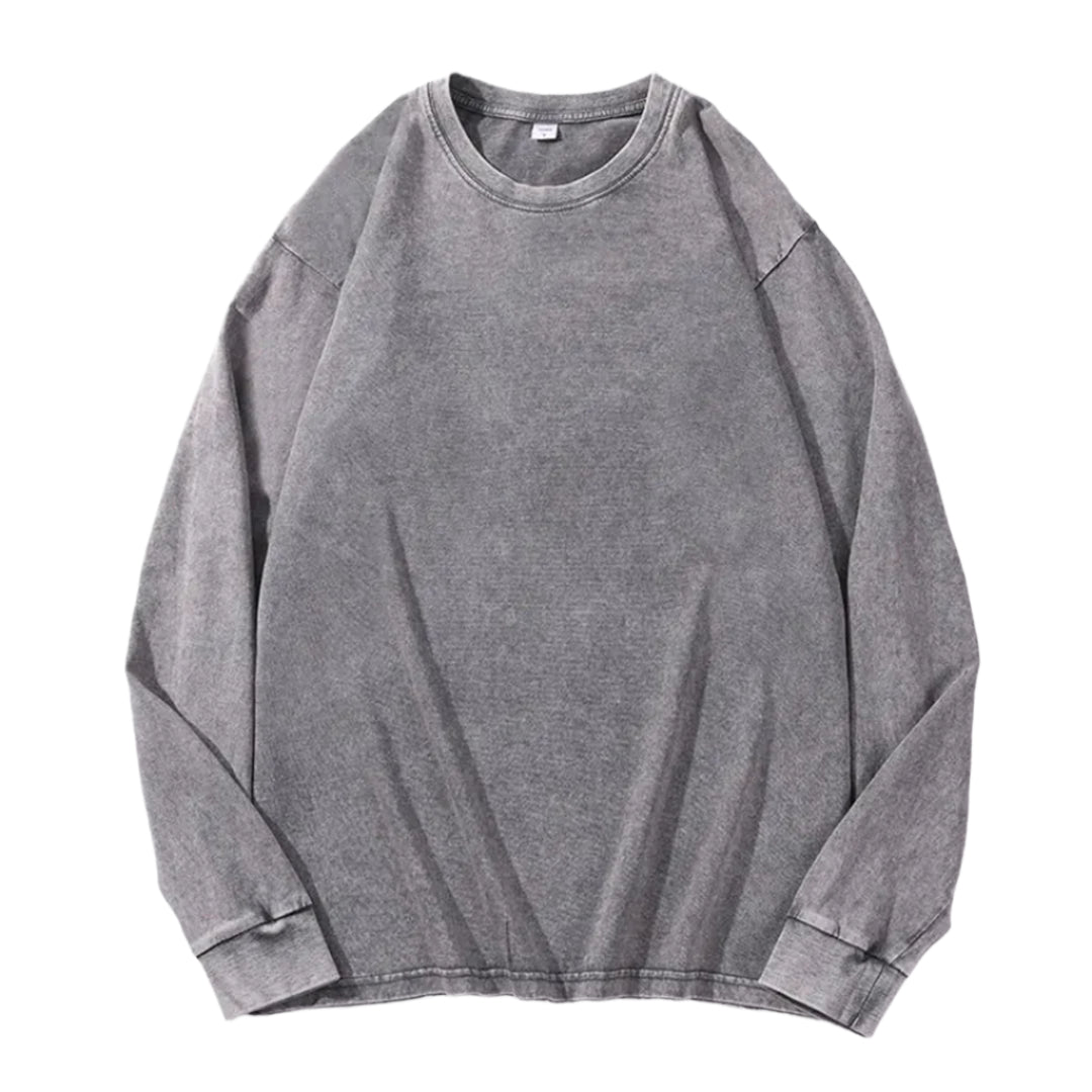 acid washed longsleeve t-shirt