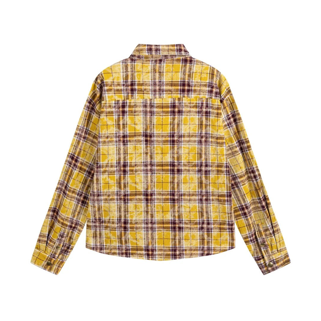 plaid pocket jacket