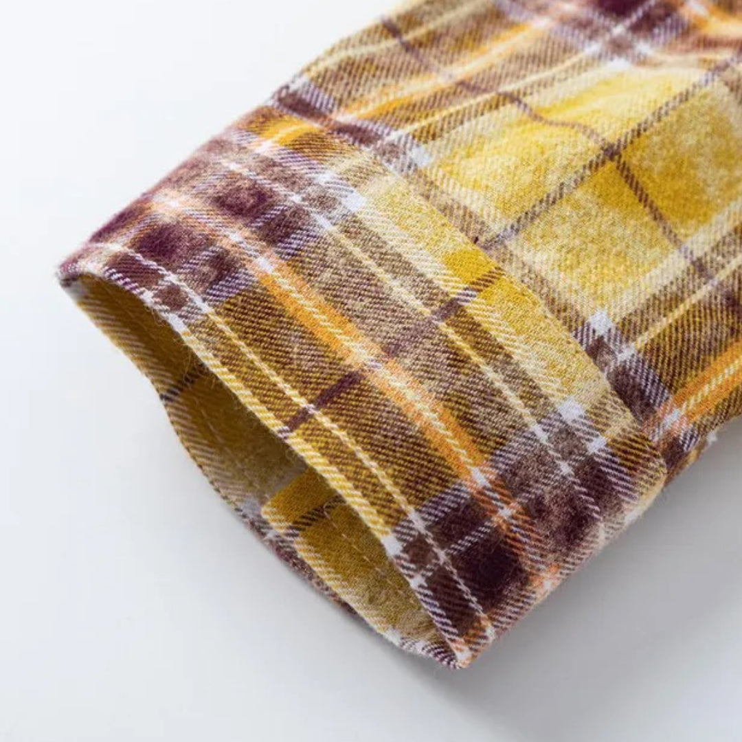 plaid pocket jacket